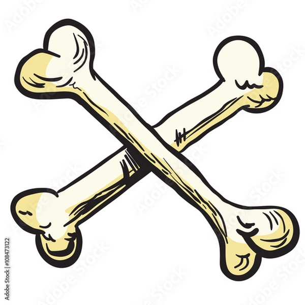 Obraz crossed bones