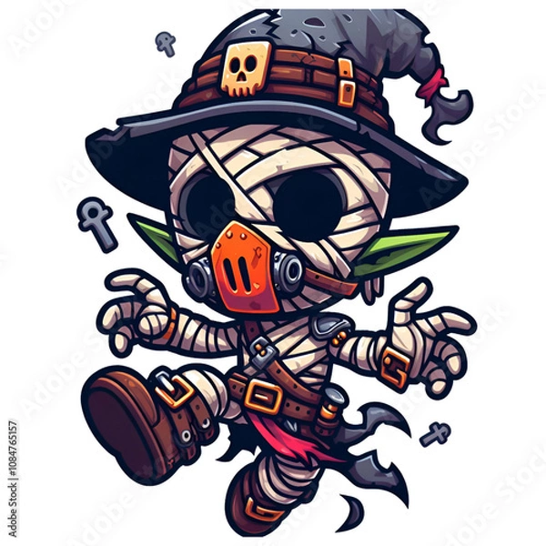 Obraz halloween pirate skull