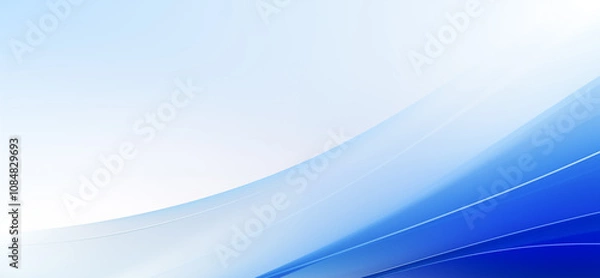 Fototapeta Abstract blue wave curve business background