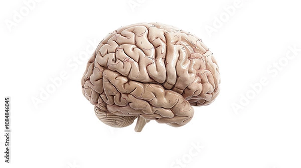 Obraz human brain isolated on white