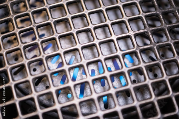 Obraz metal grid pattern