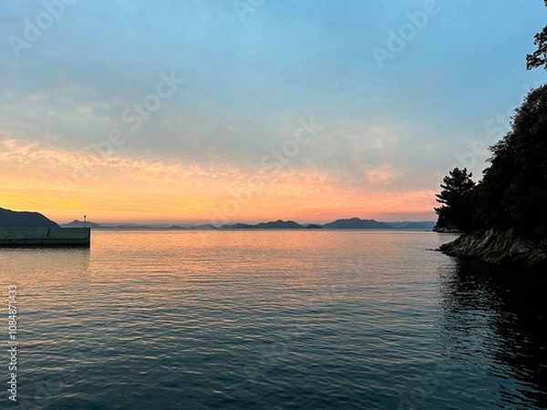 Obraz 豊島漁港からの眺望