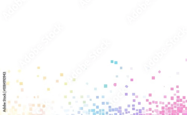 Obraz Colorful Gradient Background with Small Squares