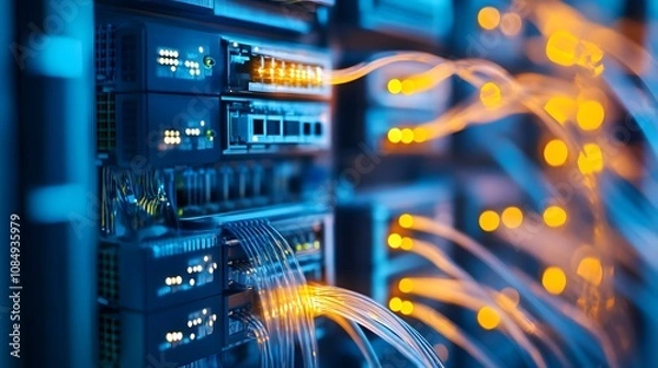 Fototapeta Advanced Broadband Telecommunications Network Overview