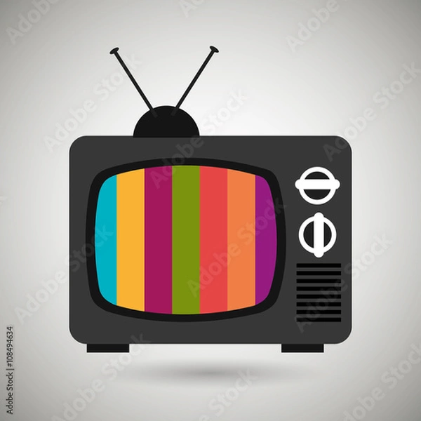Obraz tv retro design 