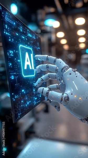 Obraz Artificial Intelligence and Robotics Transforming Human Life and Innovation