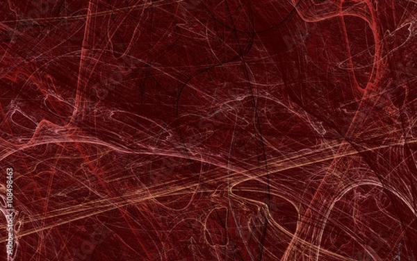 Fototapeta Abstract red fractal background