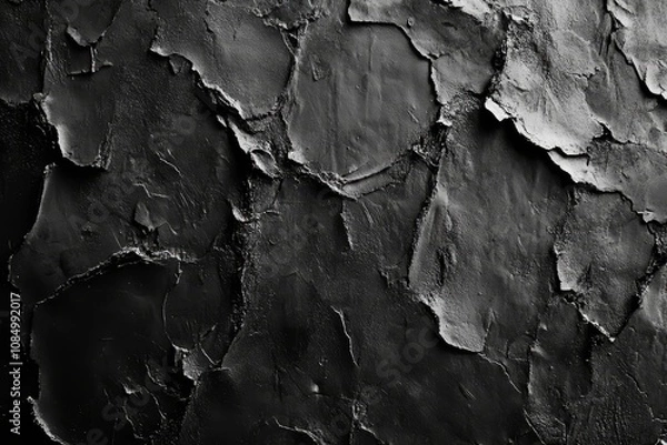 Obraz Abstract dark grainy, distressed texture effect, Generative AI