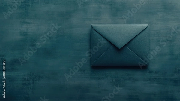 Fototapeta Close-Up View of a Stylish Envelope on a Textured Background