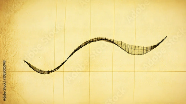 Obraz Yield curve graph showing the relationship between interest rates and maturity dates, illustrating economic indicators and market expectations for future growth and stability.