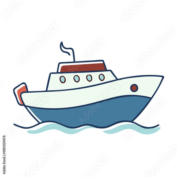 Obraz illustration of a boat
