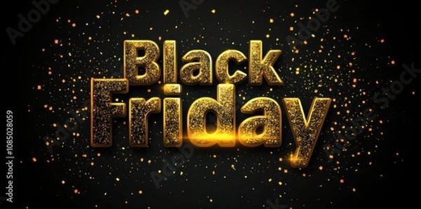 Obraz Fiery black text design for bold promotional graphics