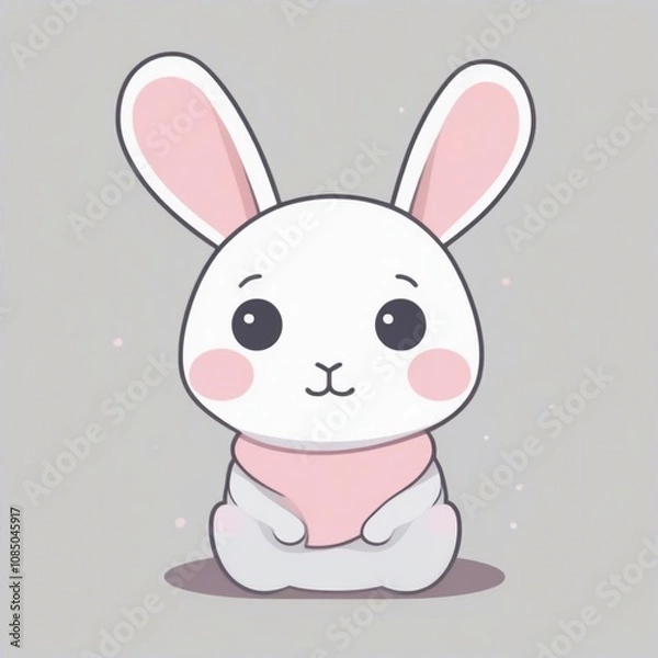 Fototapeta かわいいうさぎのイラスト