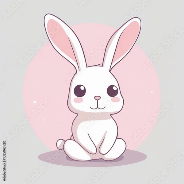 Fototapeta 白いうさぎ