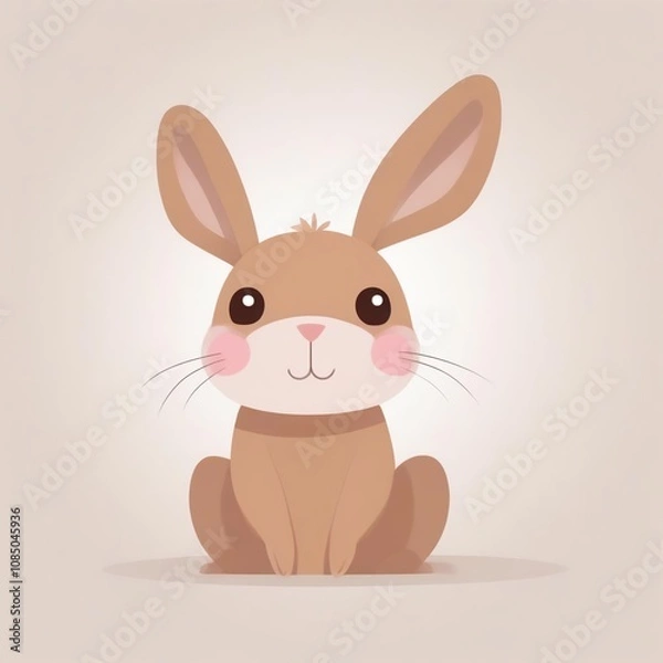 Fototapeta 茶色いうさぎ