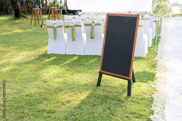 Obraz wedding chalkboard