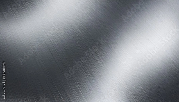 Obraz Brushed Metal Plate with Shiny Textured Surface.