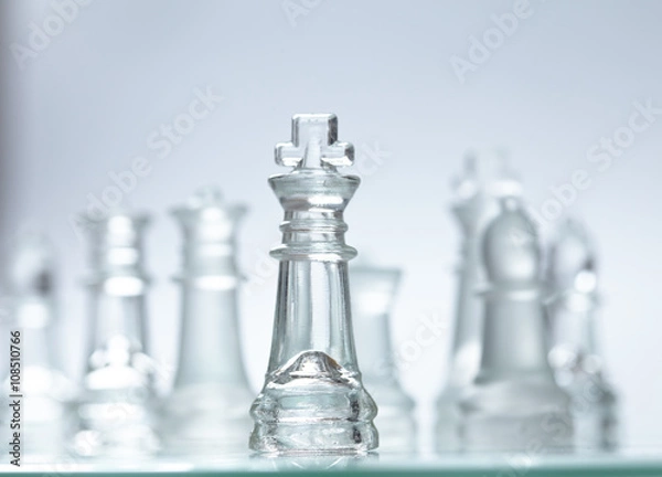 Obraz glass chess