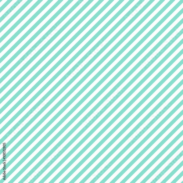 Obraz aqua & white diagonal stripes pattern, seamless texture background