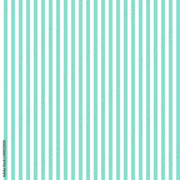 Obraz aqua & white vertical stripes pattern, seamless texture background