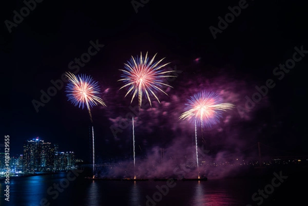 Fototapeta 부산 불꽃 축제