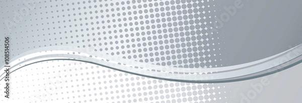 Obraz Grau Banner welle gerastert