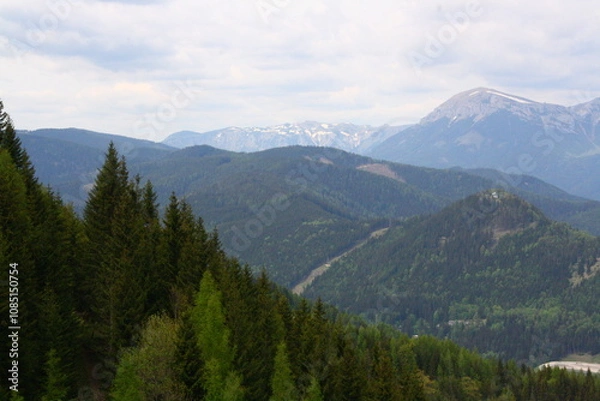 Obraz Wedrujac po gorach.