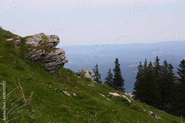 Obraz Wedrujac po gorach.