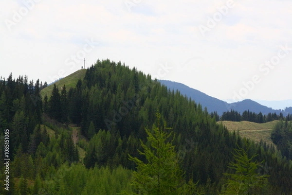 Obraz Wedrujac po gorach.