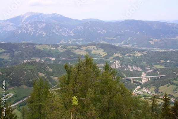 Obraz Wedrujac po gorach.