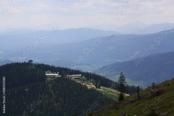 Obraz Wedrujac po gorach.
