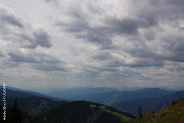 Obraz Wedrujac po gorach.