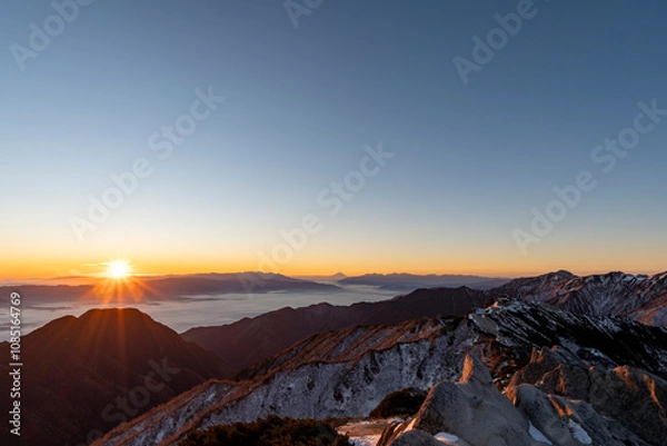Fototapeta 雲海の日の出