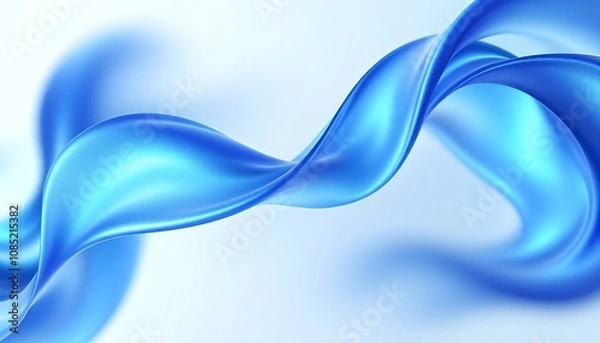 Obraz 3d holographic ribbon glass morphism wave line isolated on abstract background render. Iridescent curve liquid shape with colorful hologram gradient. Multicolored Glass Background