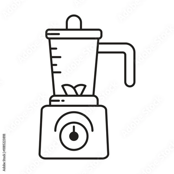 Obraz Fruit blender icon vector on white background