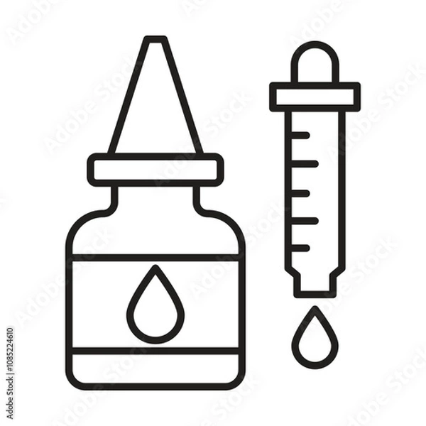 Obraz Essential Oil icon vector on white background