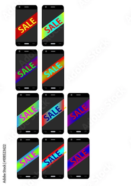 Obraz Распродажа телефонов