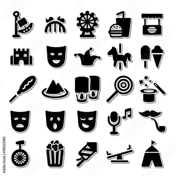 Obraz Carnival icon set