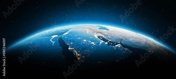 Obraz Saudi Arabia travel map