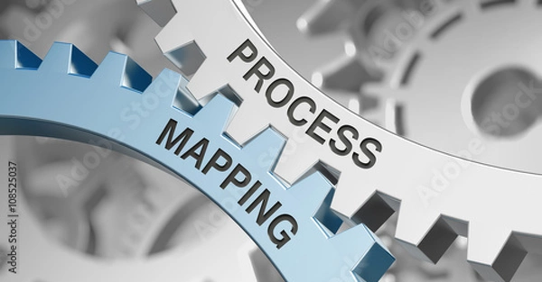 Obraz  process mapping / Cogwheel