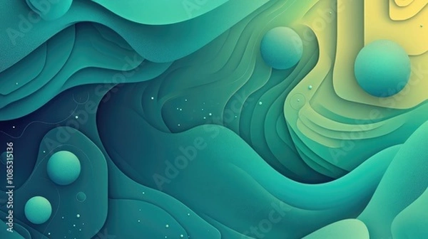 Obraz Subtle Gradient Background with Flowing Lines