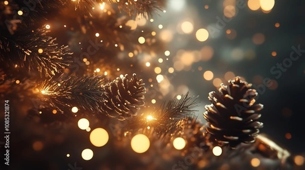 Fototapeta Christmas and New Year background.