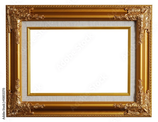 Obraz Classical gold frame w/ clipping path