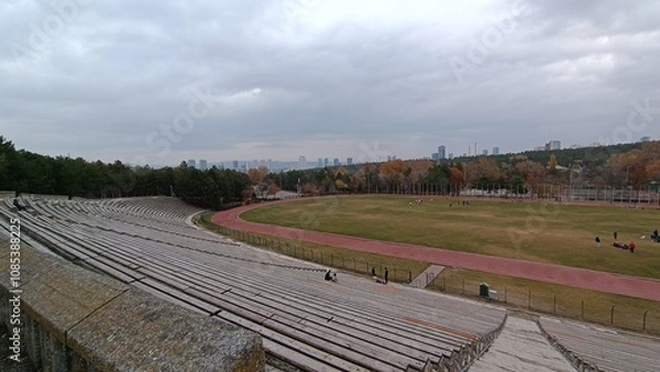 Fototapeta Middle East Technical University Campus in Autumn.