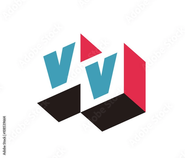 Obraz VV Initial Logo for your startup venture