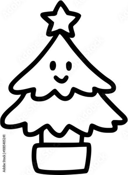 Fototapeta a Christmas tree