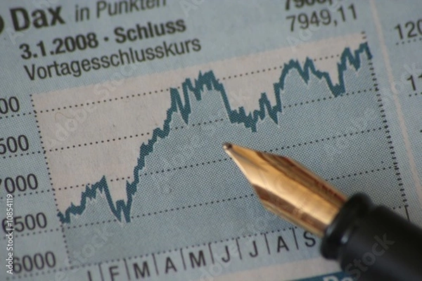 Obraz Vortagesschlusskurs