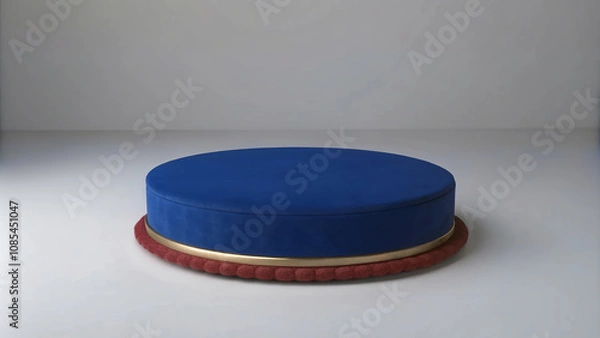 Fototapeta Warm lighting and a layered podium design make this space perfect for presentations.