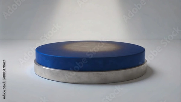 Fototapeta Warm lighting and a layered podium design make this space perfect for presentations.