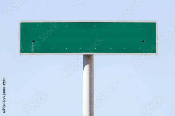 Fototapeta American empty street name sign